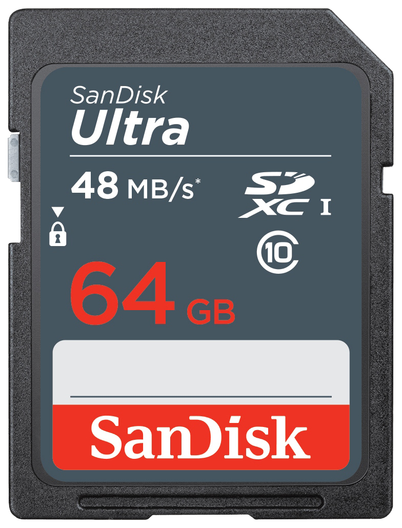 

Карта памяти SanDisk SDXC Ultra SDSDUNB-064G-GN3IN 64GB, SDSDUNB-064G-GN3IN
