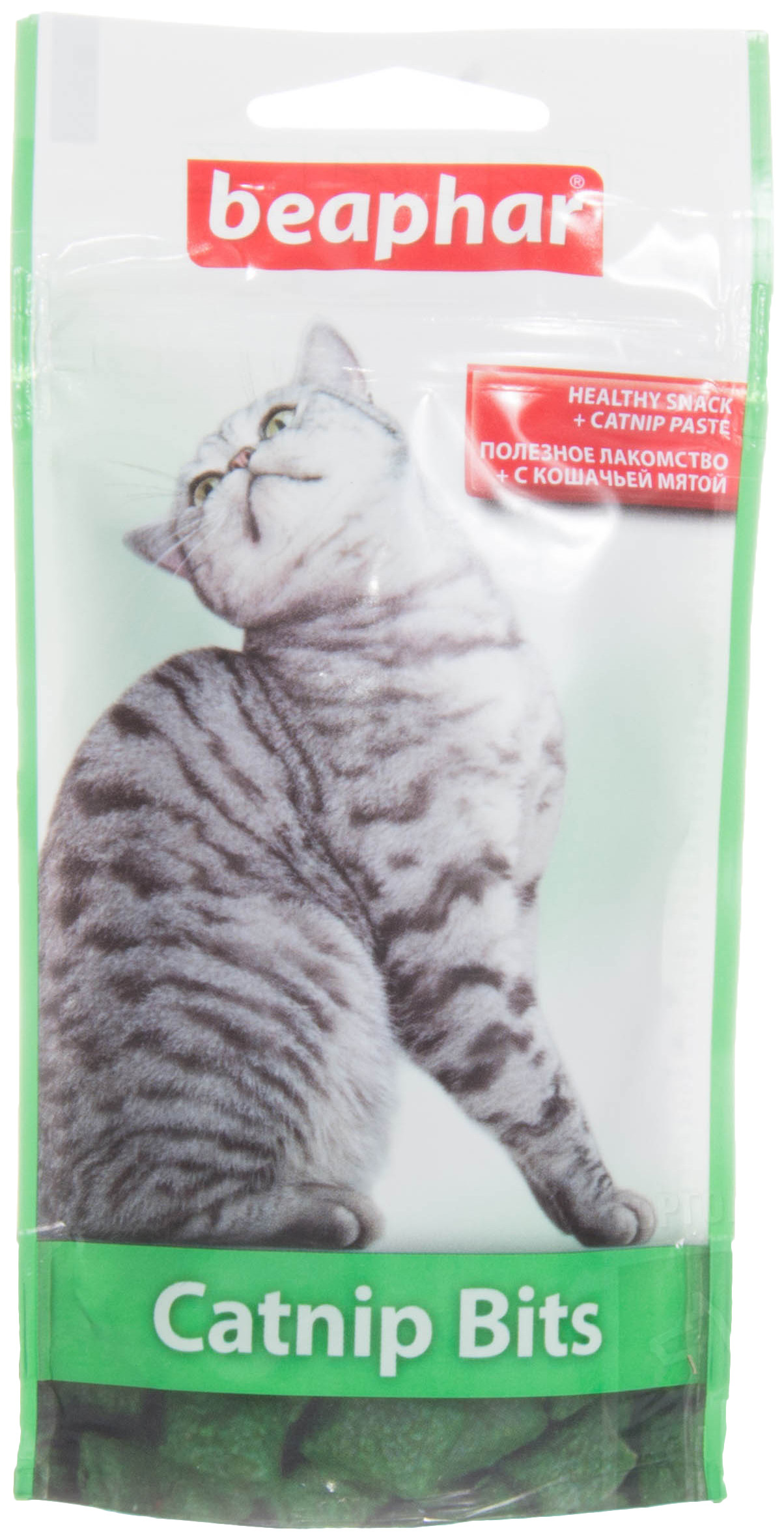 Лакомство для кошек Beaphar Catnip Bits подушечки кошачья мята 150 шт 1090₽