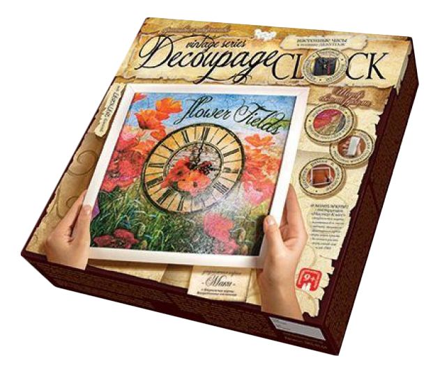 фото Поделка danko toys decoupage сlock часы