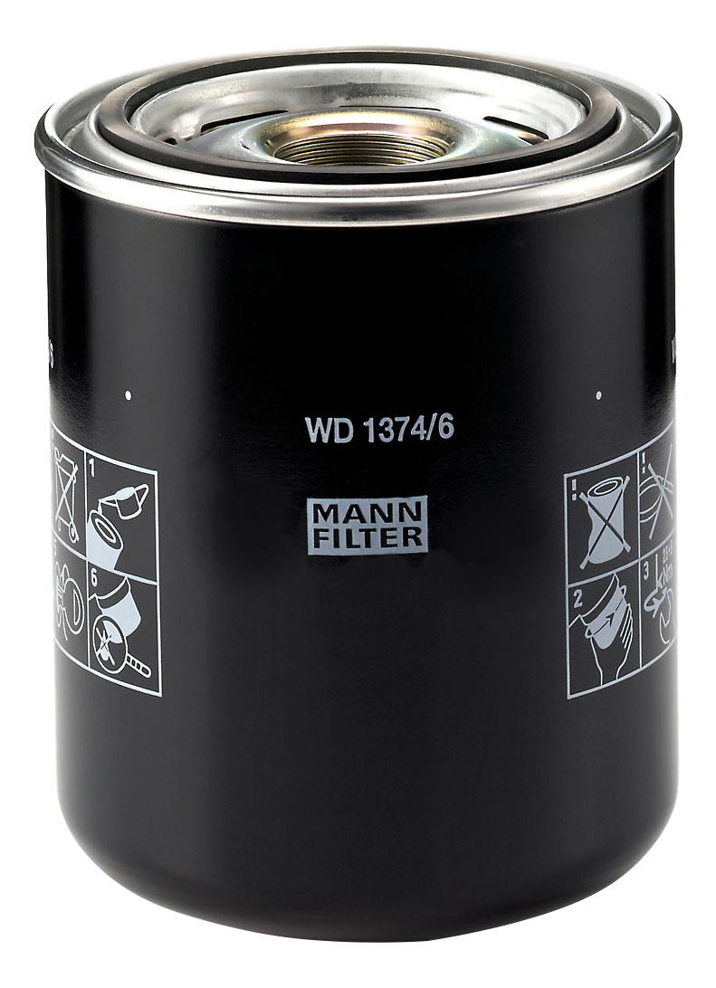 

Фильтр масляный двигателя MANN-FILTER WD1374/6, фильтр масляный двигателя WD1374/6