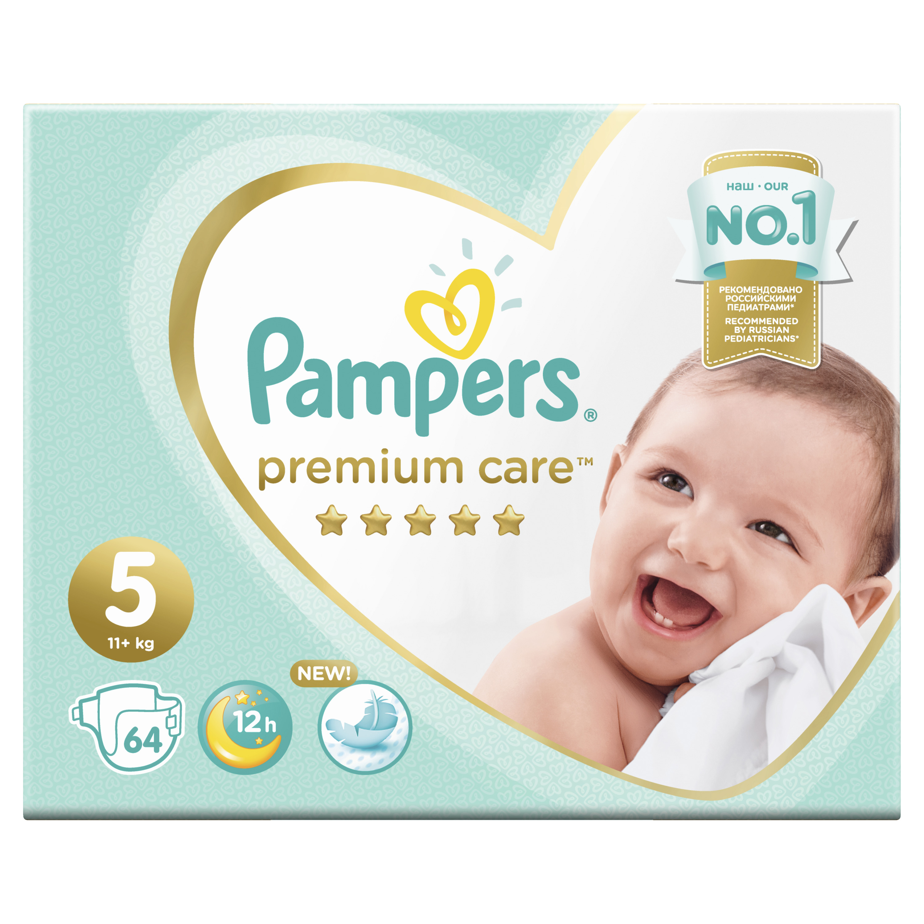 фото Подгузники pampers premium care 5 (11-16 кг), 64 шт.