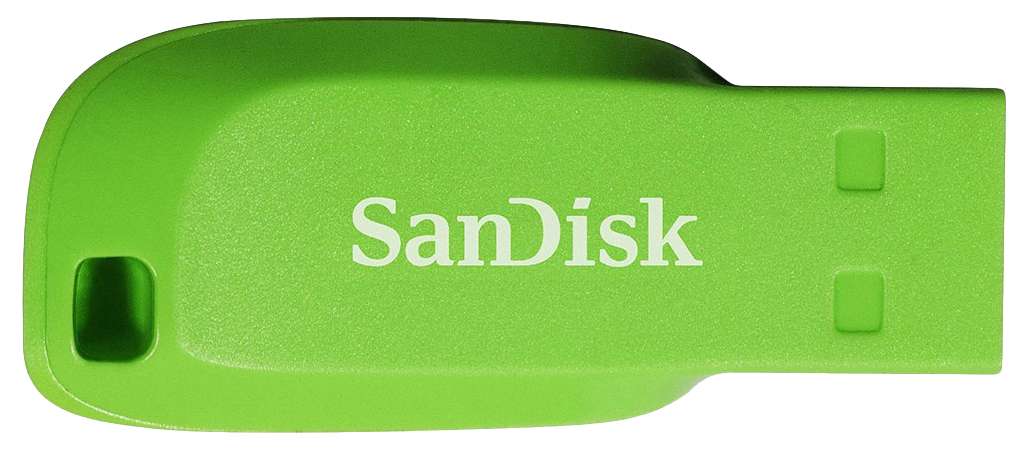 Флешка SanDisk Cruzer Blade 16ГБ Green (SDCZ50C-016G-B35GE)