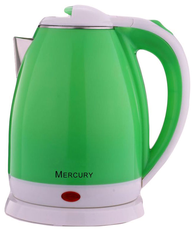 фото Чайник электрический mercury mc-6727 white/green