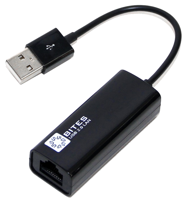 фото Адаптер ethernet 100мбит/сек, 5bites "ua2-45-02bk" (usb2,0)