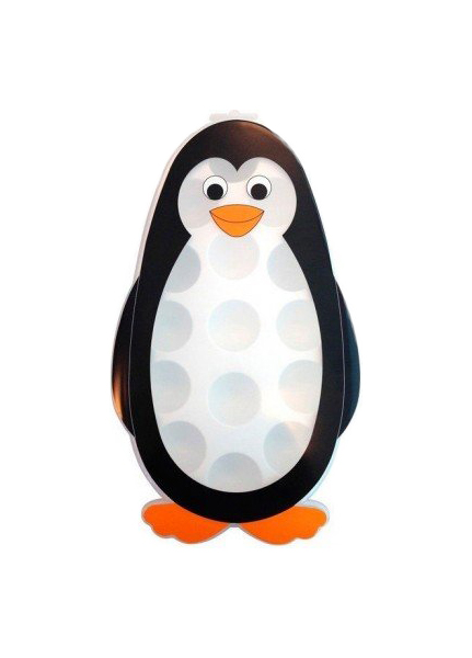 Форма для льда пингвин, прозрачный