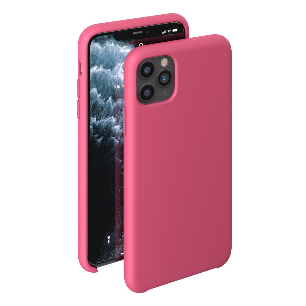 фото Чехол deppa liquid silicone case для apple iphone 11 pro max (фуксия)/87313