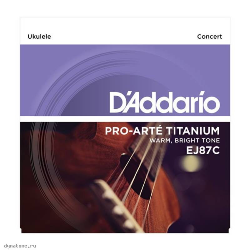 фото Струны для укулеле концертd addario ej87 c d'addario