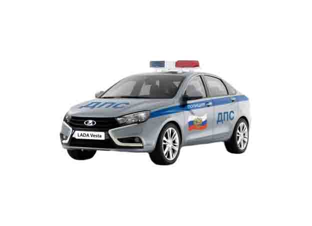 AUTOTIME игрушечная машинка Lada Vesta. ДПС, 1:36 68331W-RUS