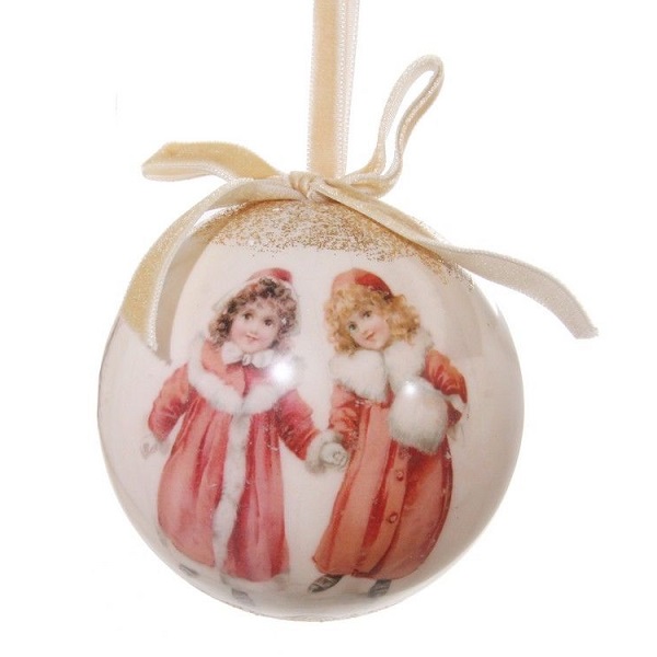 

Шар на ель ShiShi Подружки на прогулке 49343 8 см 1 шт., Подружки на прогулке