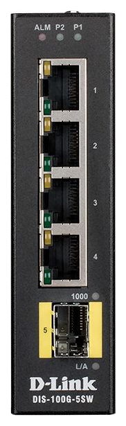 фото Коммутатор d-link dis-100g-5sw/a1a black/silver