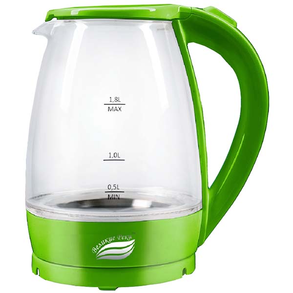Чайник электрический Великие Реки Дон-1 1.8 л зеленый