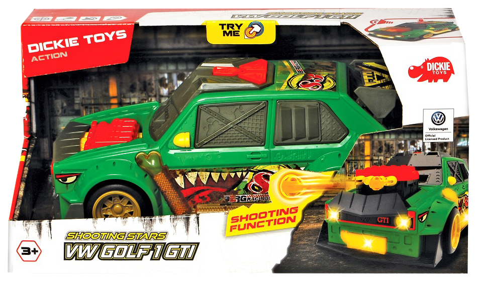 Машина Dickie toys VW Golf 1 GTI с залповой установкой 3755003 funky toys военная машина конструктор с ракетной установкой фрикционная 1 12 28 см