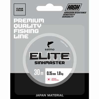 Леска монофильная Salmo Elite Sinkmaster 0,17 мм, 30 м, 2,85 кг, clear