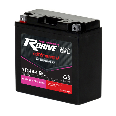 фото Аккумулятор rdrive iridium yt14b-4-gel