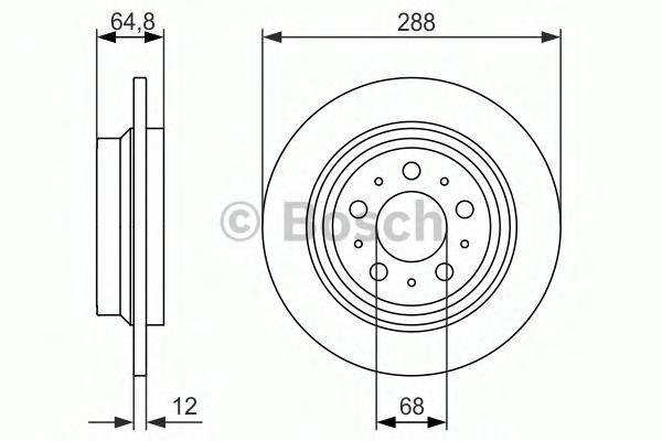 фото Тормозной диск bosch 0986479873