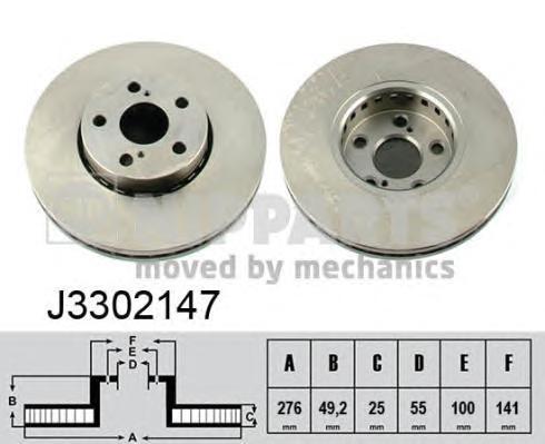 фото Тормозной диск nipparts j3302147