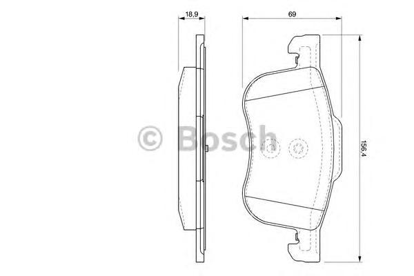 

Комплект тормозных колодок BOSCH 0986424540