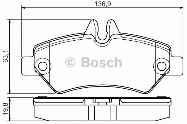 

Комплект тормозных колодок BOSCH 0986495100
