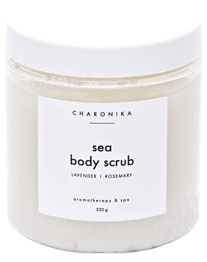 Скраб для тела Charonika Sea Body Scrub Lavender/Rosemary, 330 мл body boom скраб детокс для тела био натуральный антицеллюлитный charcoal scrubby