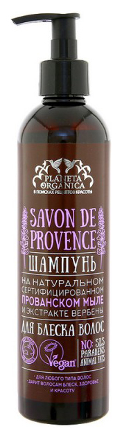 фото Шампунь planeta organica savon de provence 400 мл