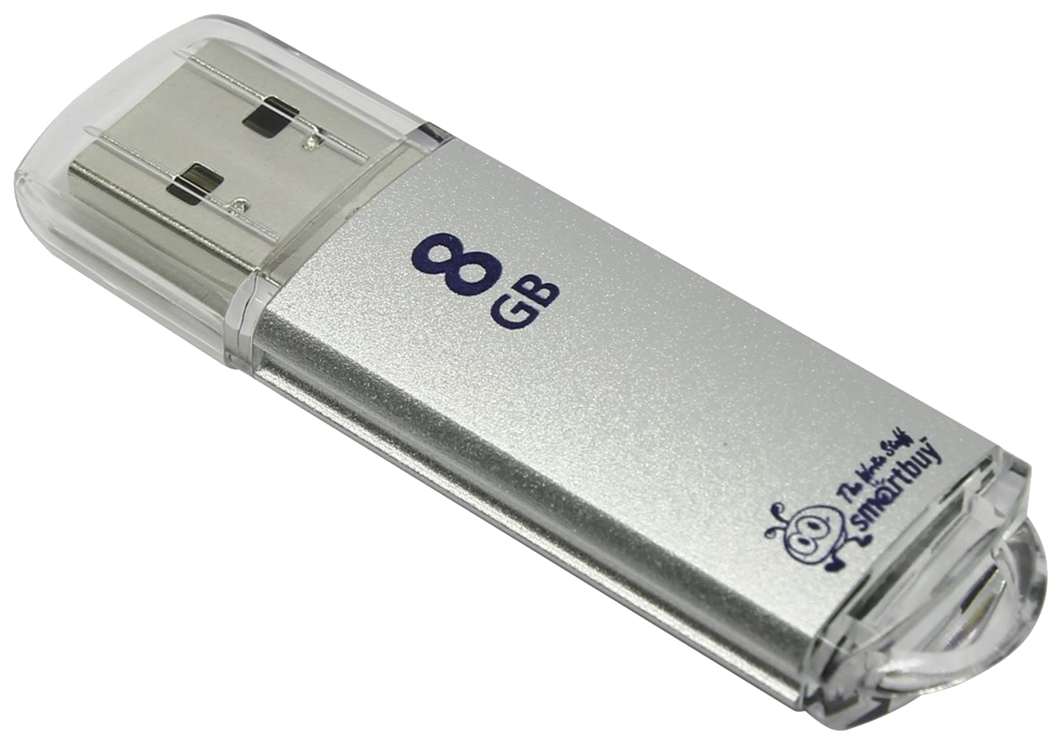 Флешка SmartBuy V-Cut 8ГБ Silver (SB8GBVC-S)