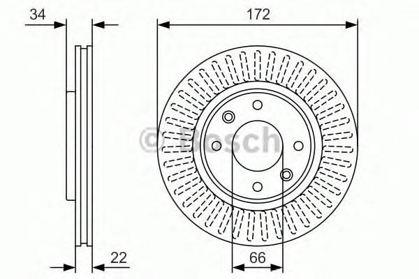 фото Тормозной диск bosch 0986479r63