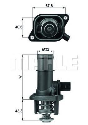 фото Термостат mahle/knecht ti16105