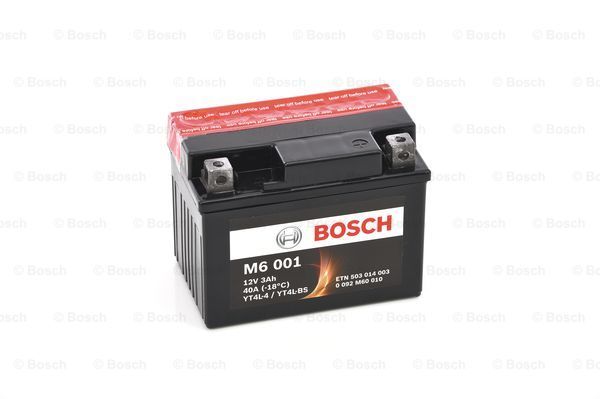 Аккумулятор автомобильный BOSCH 0 092 M60 010 3 Ач