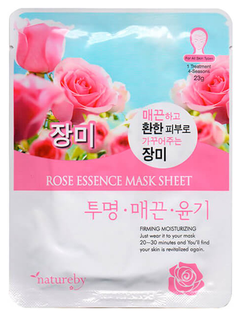 

Маска для лица Natureby Rose Essence Mask Sheet 23 г