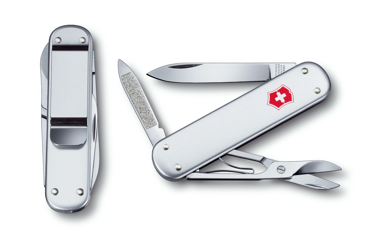 фото Мультитул victorinox money clip 0.6540.16 74 мм серебристый, 5 функций