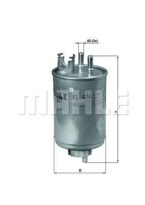 

Фильтр топливный KNECHT KL 474