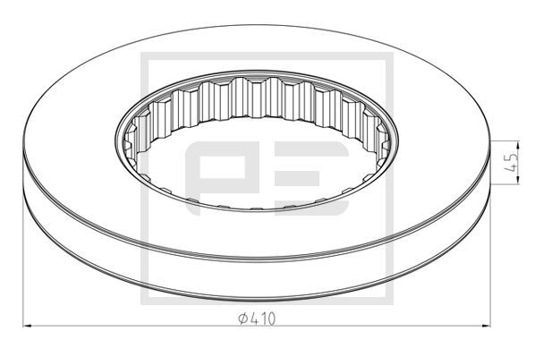 Тормозной диск PE 146.209-10A