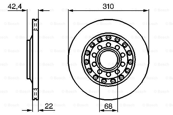 фото Тормозной диск bosch 0986479062