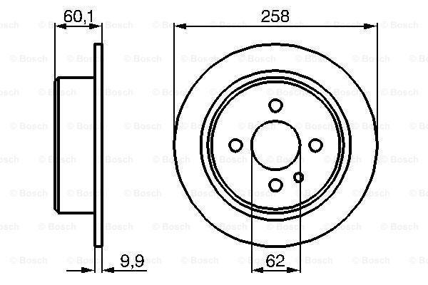 

Тормозной диск BOSCH 0986478034
