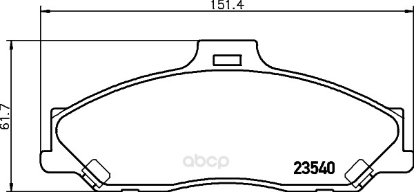 

Комплект тормозных колодок Hella 8DB355009751