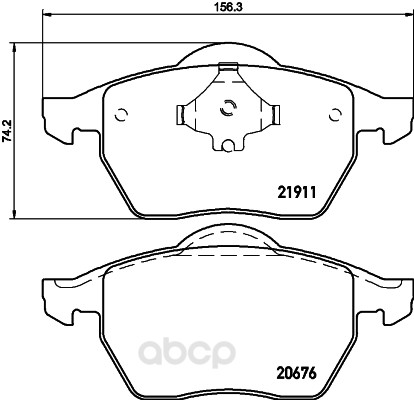 

Комплект тормозных колодок Hella 8DB355008021