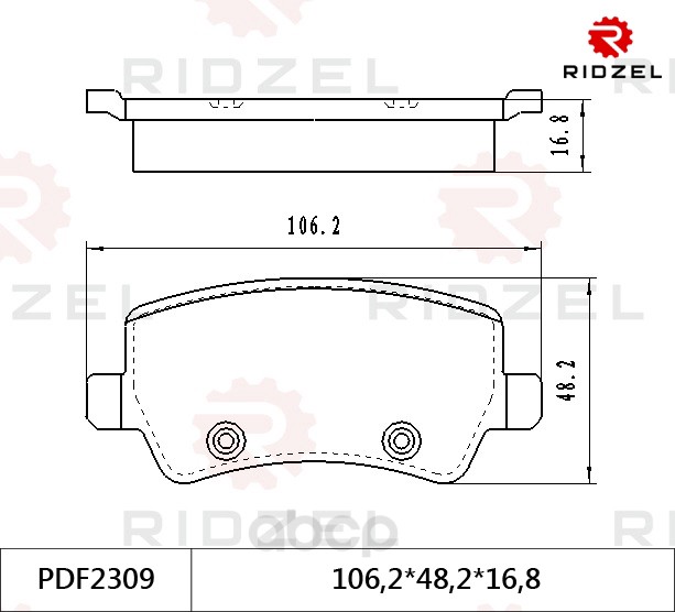 

Комплект тормозных колодок RIDZEL PDF2309
