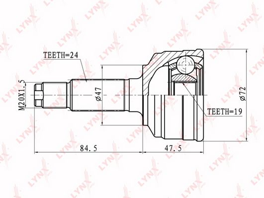 

Шрус LYNXauto CO-1821