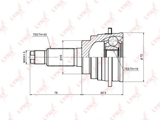 

Шрус LYNXauto CO-7328