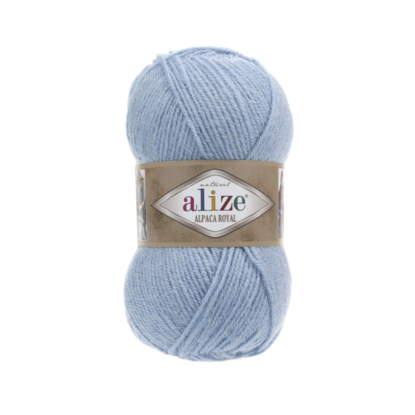 

Пряжа для вязания Ализе Alpaca Royal (30%альпака+15%шерсть+55%акрил) 5х100гр/280м цв,356 г