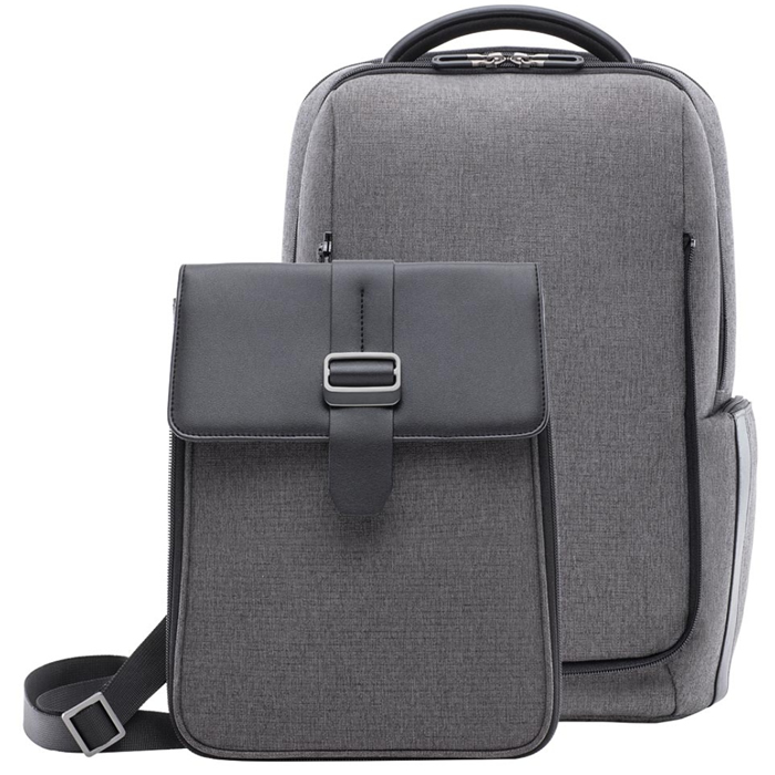 фото Рюкзак xiaomi mi fashion commuter backpack 2 в 1 серый