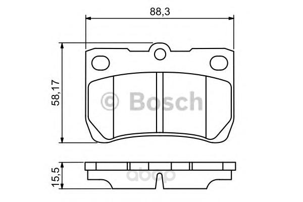 

Тормозные колодки Bosch задние 986494253