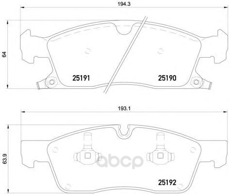 

Тормозные колодки дисковые HELLA 8DB355019551