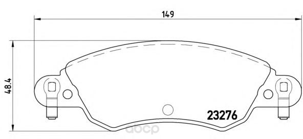 

Тормозные колодки дисковые brembo P61070