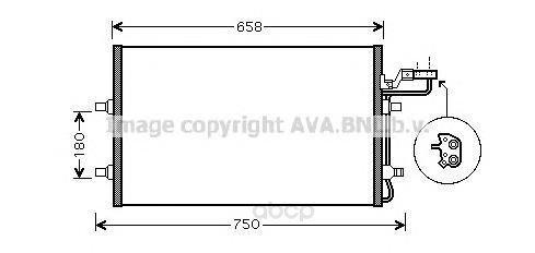 фото Pадиатор кондиционерa volvo c30, s40, v50 03 ava vo5140