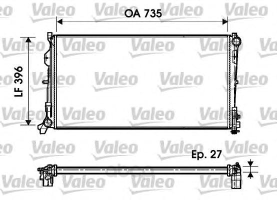

Радиатор охлаждения двигателя Valeo 732956