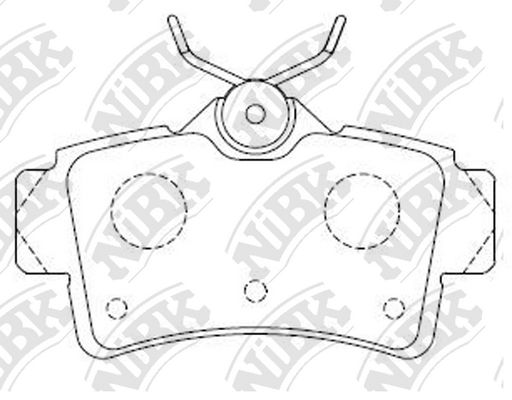 

Тормозные колодки NiBK дисковые PN0062