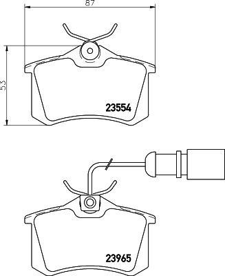 Тормозные колодки MINTEX дисковые MDB2118