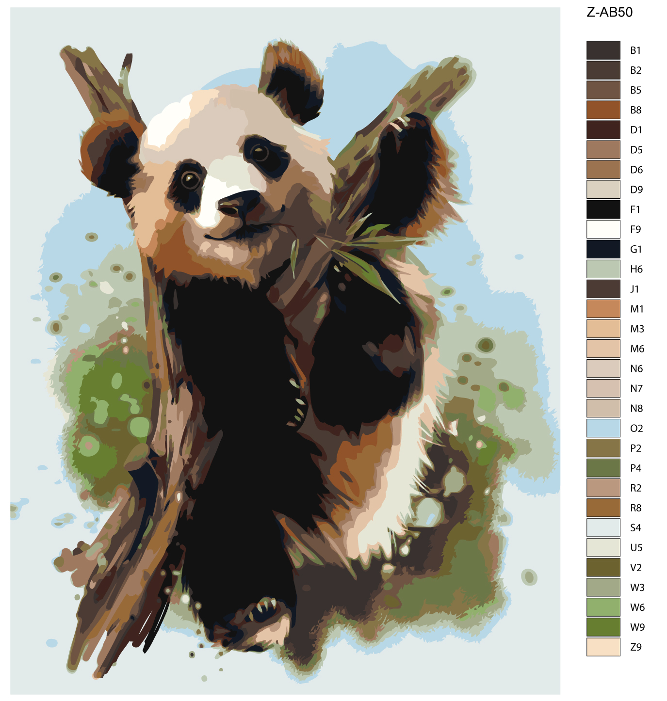 

Картина по номерам, 40 x 50, Z-AB50, Z-AB50