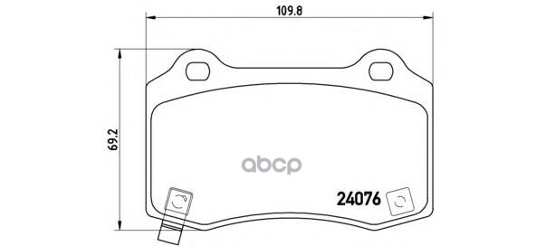 

Комплект тормозных колодок brembo P11024
